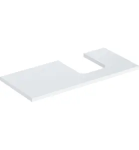 GEBERIT ONE BÄNKSKIVA 105 TS SKÅLFORM HÖGER VIT BL.