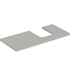 GEBERIT ONE BÄNKSKIVA 105 TS SKÅLFORM HÖGER GRÅ