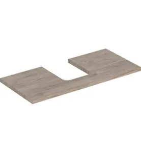 GEBERIT ONE BÄNKSKIVA 105 TS SKÅLFORM MITTEN VALNÖT