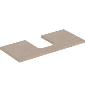 GEBERIT ONE BÄNKSKIVA 105 TS SKÅLFORM MITTEN EK