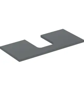 GEBERIT ONE BÄNKSKIVA 105 TS SKÅLFORM MITTEN LAVA
