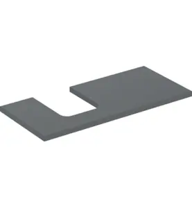 GEBERIT ONE BÄNKSKIVA 105 TS SKÅLFORM VÄNSTER  LAVA