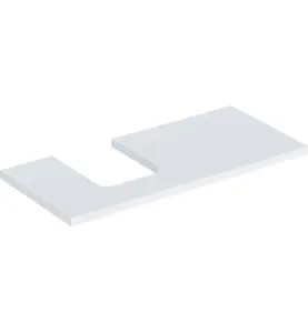 GEBERIT ONE BÄNKSKIVA 105 TS SKÅLFORM VÄNSTER  VIT M