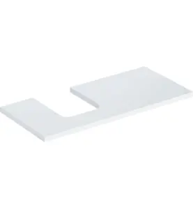 GEBERIT ONE BÄNKSKIVA 105 TS SKÅLFORM VÄNSTER  VIT BL.