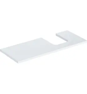 GEBERIT ONE BÄNKSKIVA 120 TS SKÅLFORM HÖGER VIT BL.