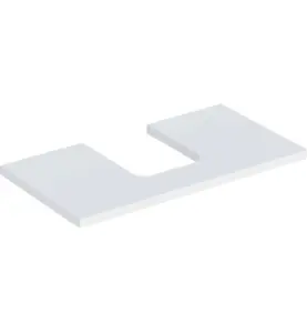GEBERIT ONE BÄNKSKIVA 75 TS SKÅLFORM MITTEN VIT M