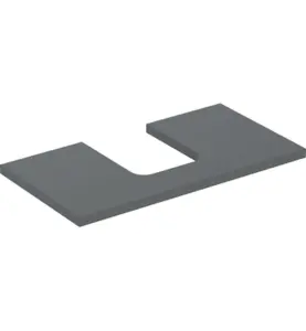 GEBERIT ONE BÄNKSKIVA 90 TS SKÅLFORM MITTEN LAVA