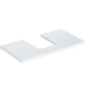 GEBERIT ONE BÄNKSKIVA 90 TS SKÅLFORM MITTEN VIT BL.