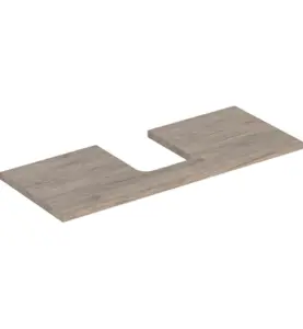 GEBERIT ONE BÄNKSKIVA 120 TS SKÅLFORM MITTEN VALNÖT