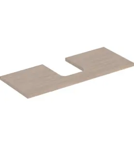 GEBERIT ONE BÄNKSKIVA 120 TS SKÅLFORM MITTEN EK