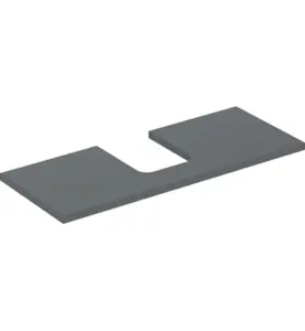 GEBERIT ONE BÄNKSKIVA 120 TS SKÅLFORM MITTEN LAVA