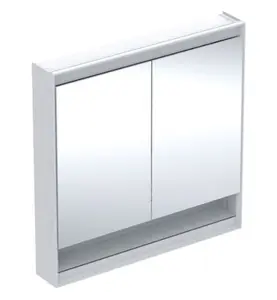 GEBERIT ONE SPEGELSKÅP 90 N COMFORTLIGHT 2D NISCH VIT