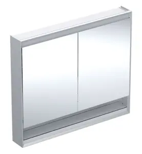 GEBERIT ONE SPEGELSKÅP 105 N COMFORTLIGHT 2D NISCH ALU