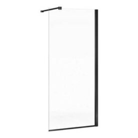 DUSCHVÄGG SQUARE, RAK 100 SVART GBG