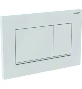 SPOLPLATTA SIGMA 30 DUBBEL MATT VIT, EASY TO CLEAN, GEBERIT
