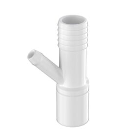 Y-SLANGNIPPEL 20 MM FÖR ANSLUTNING MOT 20 MM NIPPEL VIT FALUPLAST