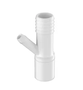 Y-SLANGNIPPEL 20 MM FÖR ANSLUTNING MOT 20 MM NIPPEL VIT FALUPLAST