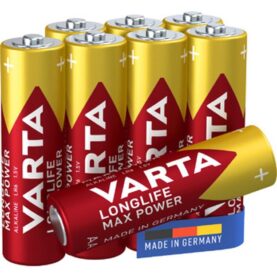 BATTERI LONGLIFE MAX POWER AA BLISTER 8-PACK VARTA