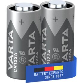 BATTERI LITHIUM CYLINDRISKT CR123A BLISTER 2-PACK VARTA