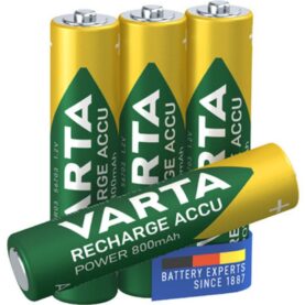 LADDBARA BATTERIER ACCU POWER AAA 800 MAH BLISTER 4-PACK VARTA