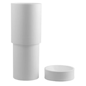 FÖRHÖJNINGSSTOS MED LUKTSTOPP 310X110 VIT FALUPLAST