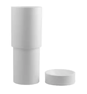 FÖRHÖJNINGSSTOS MED LUKTSTOPP 310X110 VIT FALUPLAST