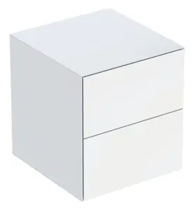 GEBERIT ONE SIDOSKÅP 45 MED TVÅ LÅDOR VIT BLANK
