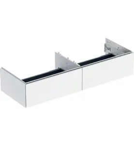 GEBERIT ONE UNDERSKÅP 135 MED TVÅ LÅDOR 135X47 VIT BLANK