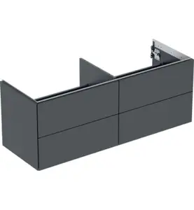 GEBERIT ONE UNDERSKÅP 135 MED 4 LÅDOR 135X47 SVART