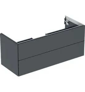 GEBERIT ONE UNDERSKÅP 120 MED TVÅ LÅDOR 120X47 SVART