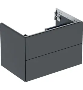 GEBERIT ONE UNDERSKÅP 75 MED TVÅ LÅDOR 75X47 SVART
