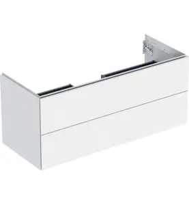 GEBERIT ONE UNDERSKÅP 120 MED TVÅ LÅDOR 120X47 VIT MATT