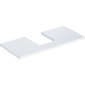 GEBERIT ONE BÄNKSKIVA 105 2XTS SKÅLFORM VIT BLANK
