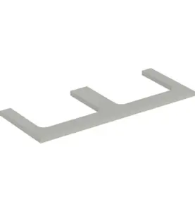GEBERIT ONE BÄNKSKIVA 120 2XTS, REKTANGULÄR GRÅ