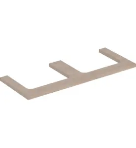 GEBERIT ONE BÄNKSKIVA 120 2XTS, REKTANGULÄR EK