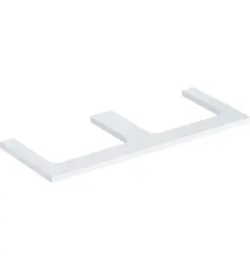 GEBERIT ONE BÄNKSKIVA 120 2XTS, REKTANGULÄR VIT BL.