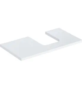 GEBERIT ONE BÄNKSKIVA 90 TS SKÅLFORM HÖGER VIT BL.