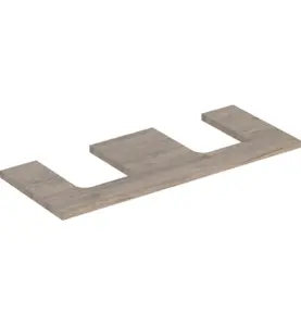 GEBERIT ONE BÄNKSKIVA 120 2XTS SKÅLFORM VALNÖT