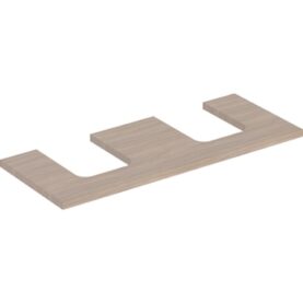GEBERIT ONE BÄNKSKIVA 120 2XTS SKÅLFORM EK