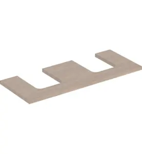 GEBERIT ONE BÄNKSKIVA 120 2XTS SKÅLFORM EK