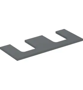GEBERIT ONE BÄNKSKIVA 120 2XTS SKÅLFORM LAVA