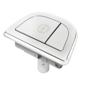 SPOLKNAPP LÅG, DUBBELSPOLNING, KROM GBG