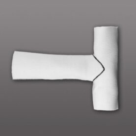 GRENRÖRSTOMME SACPARTS 100 MM X 90° ENKELGREN VIT