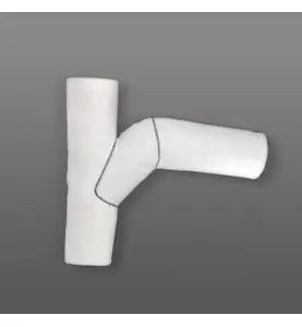 GRENRÖRSTOMME SACPARTS 100 MM X 88° ENKELGREN VIT