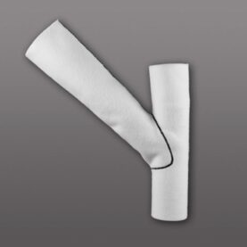 GRENRÖRSTOMME SACPARTS 100 MM X 45° ENKELGREN VIT