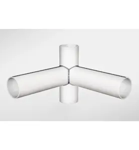 GRENRÖRSTOMME SACPARTS 100 MM X 90° HÖRNGREN VIT