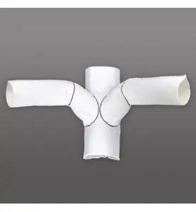 GRENRÖRSTOMME SACPARTS 100 MM X 88° HÖRNGREN VIT
