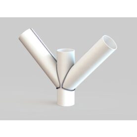 GRENRÖR 100/75+75-45 DUBBEL DUBBELGREN VIT