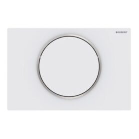 SPOLPLATTA SIGMA10 ENKEL MATTLACKERAD VIT POLERAD GEBERIT