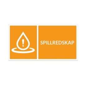SPILLREDSKAP DEKAL 172X90 MM SJÄLVHÄFTANDE VINYL INDUSAFE